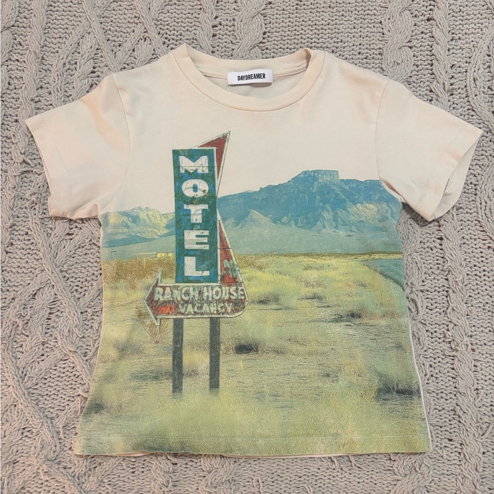 Vintage Graphic Tee with Motel Ranch Background by DayDreamer LA